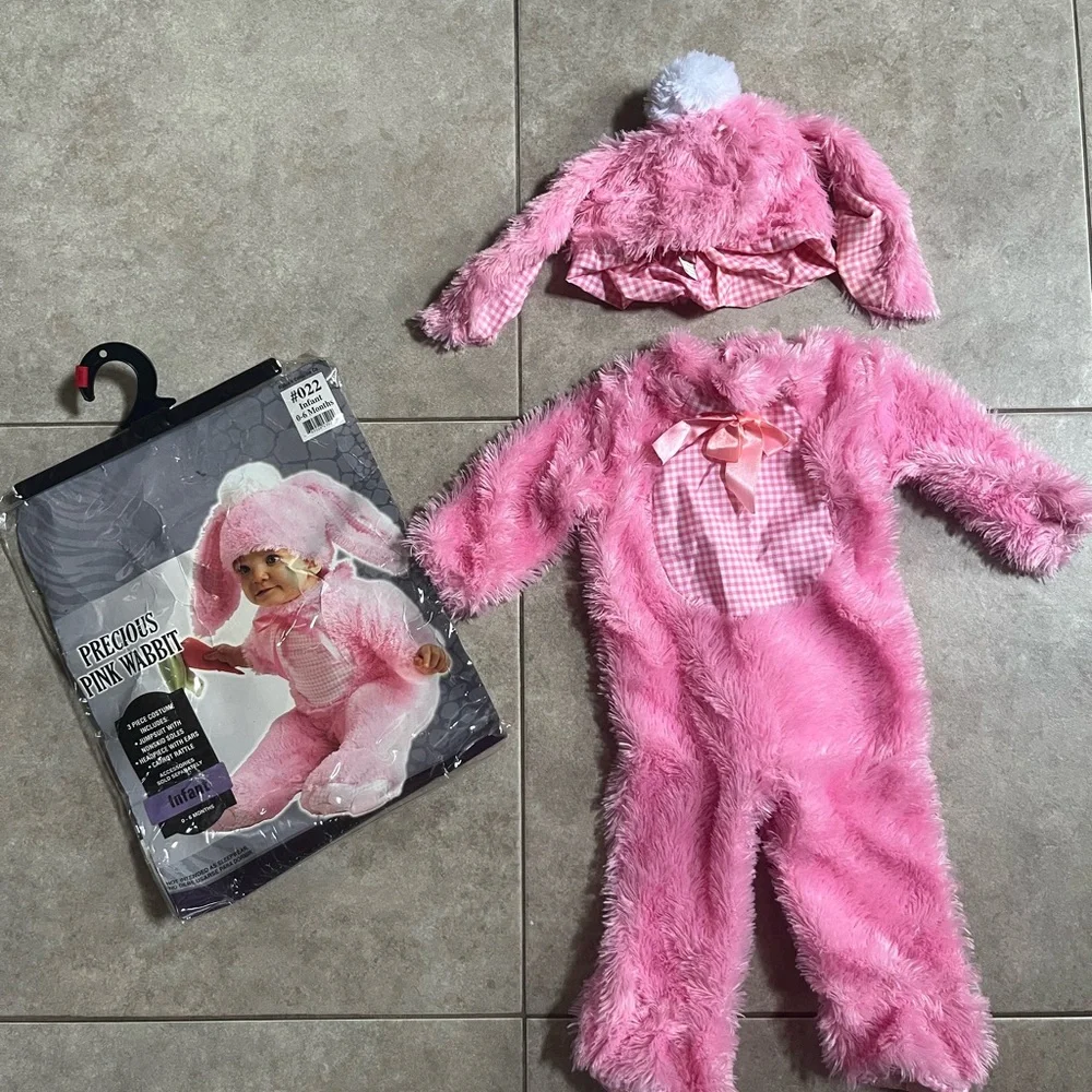 Rubies Precious Pink Wabbit Rabbit Bunny Costume for Babies, Girls 0-6 Months